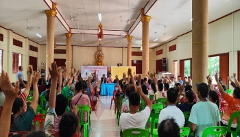 กิจกรรมประชุมประชาคมหารือการขอใช้พื้นที่สาธารณะประโยชน์ (หนองนาผาย) ในพื้นที่ตำบลโคกคอน
